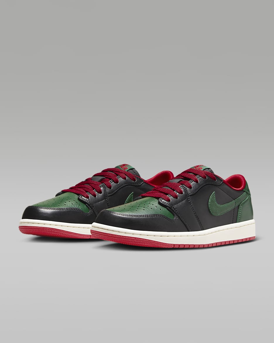 Air Jordan 1 Low OG Black Gorge Green Women s Shoes